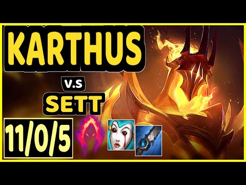 4LAN (KARTHUS) vs SETT - 11/0/5 KDA JUNGLE GAMEPLAY - BR Ranked DIAMOND
