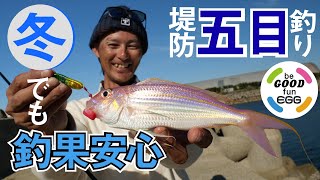 【12月釣り】冬の釣果が伸びる！巻きエサジグで根魚メインの五目釣り 水野浩聡/石川文菜