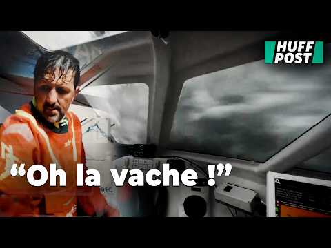 Vendée Globe : Les images impressionnantes de ce skipper quasi englouti par une vague