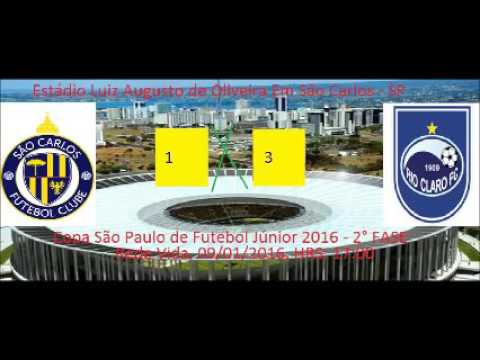 Copa São Paulo de Futebol 2016 São Carlos Sp 1 x 3 Rio Claro Sp - 2° F