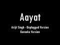 Aayat | Unplugged Version | Arijit Singh | Karaoke With Lyrics | Only Guitar Chords...