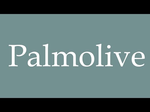 How to Pronounce ''Palmolive'' Correctly in French