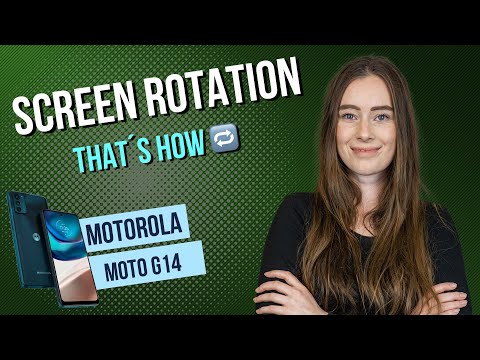 Motorola Moto g14 – How to enable / disable screen rotation - 📱• 🔄 • 🙅🏼‍♂️ •Tutorial