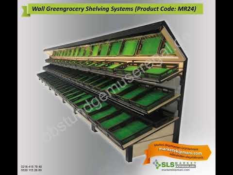 Wall Greengrocery Shelving Systems - MR24, Obst und Gemüse Einrichtungen