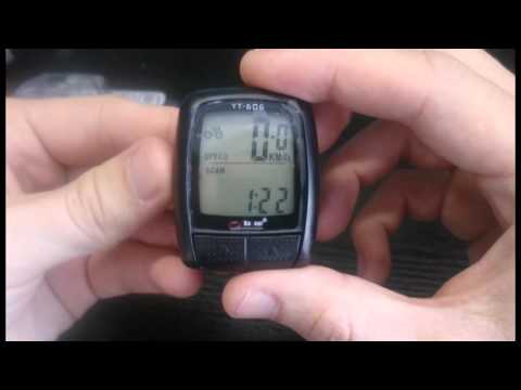 Велокомпьютер Bogeer YT-606 с AliExpress ( Водонепроницаемый жк велосипед компьютер аспидометр)