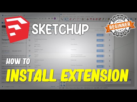 Sketchup How To Install Extension