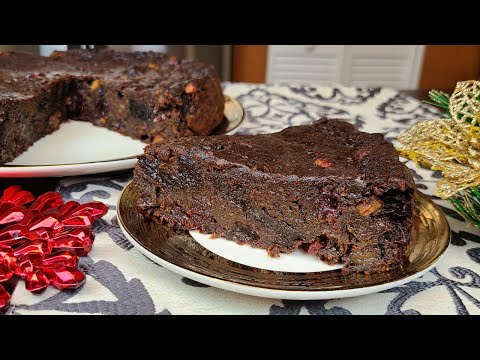 Mom's Trini Fruit Cake / Trini Black Cake ( No Sugar )  - Episode 1129