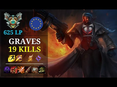 Graves Jungle vs Evelynn - 19 kills - Sk Canee - EUW Grandmaster (625 LP) Patch 10.21