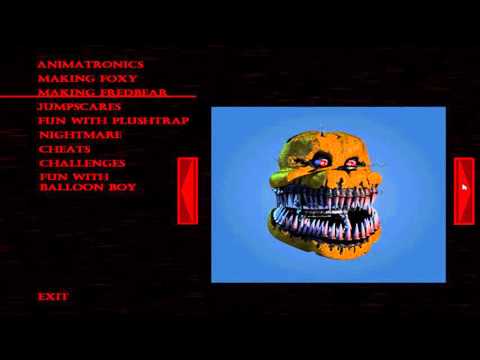 Five Nights at Freddy's 4: Halloween Edition Extra Menu