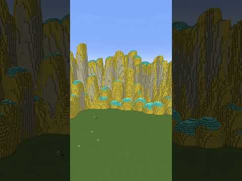Minecraft Mountain/terrain timelapse|
