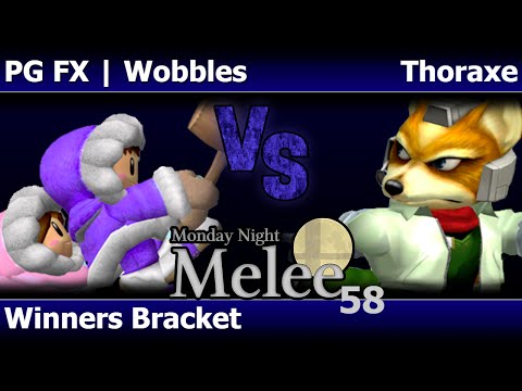MNM 58 Melee - PG FX | Wobbles (ICs) vs Thoraxe (Fox) - Winners Bracket