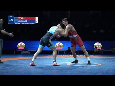 BRONZE GR - 97 kg: A. SZOKE (HUN) v. B. KAYISDAG (TUR)