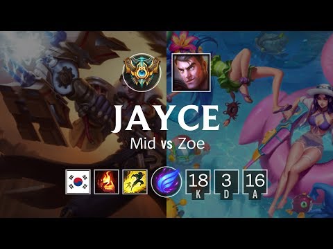 Jayce Mid vs Zoe - KR Master Patch 8.24