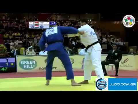 Judo Grand Prix Abu Dhabi 2011 1/2 Final +100kg EL SHEHABY (EGY)-VERBIJ (NED)