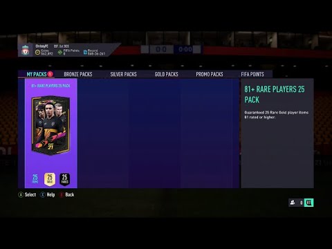 81 X 25 RARE PLAYERS PACK - FIFA 21