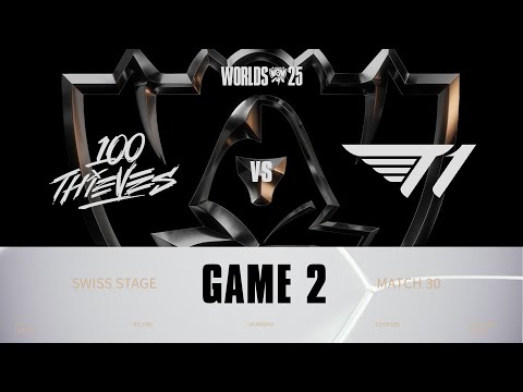 100T vs T1 | Game 2 | WORLDS 2025 | Swiss Stage | Hoàng Luân Co-stream