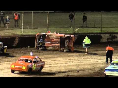 Junior Sedans: Sam Roza Massive Rollover and Crash - Charlton Raceway