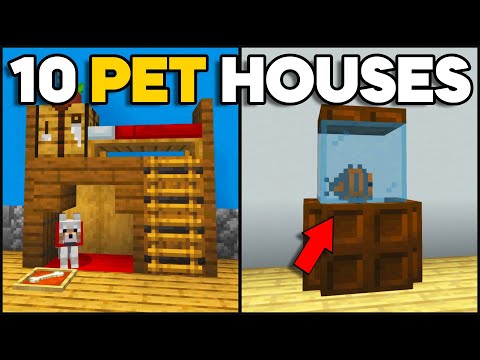 Minecraft: 10+ Pet Houses! [Easy]