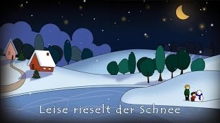 LEISE RIESELT DER SCHNEE - mit Text zum Mitsingen - Kinderlieder Kids