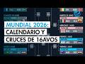 Mundial 2026: calendario y cruces de los dieciseisavos de final