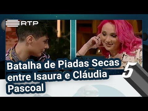 Batalha de Piadas Secas entre Isaura e Cláudia Pascoal | 5 Para a Meia-Noite | RTP