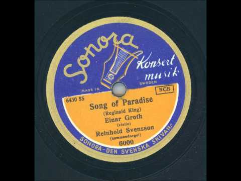 Einar Groth Violin Reinhold Svensson Hammondorgel - Song of Paradise