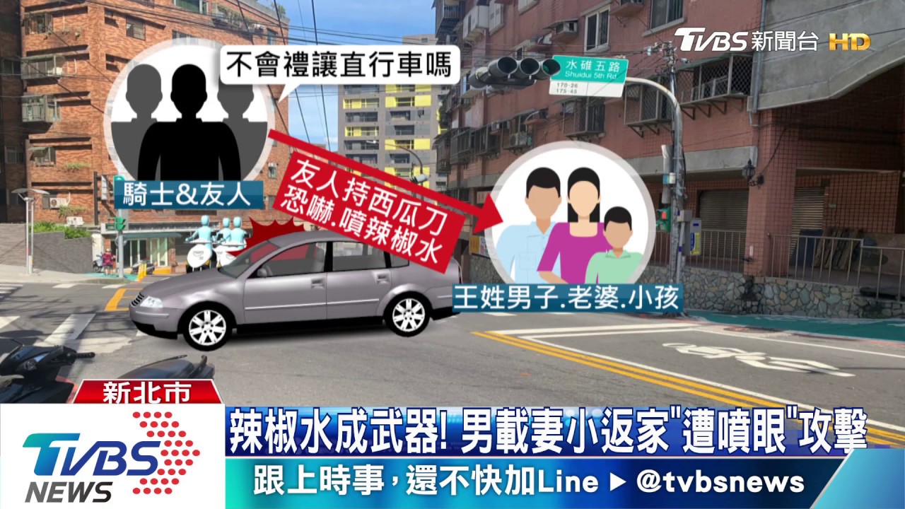 辣椒水成武器! 男載妻小返家「遭噴眼」攻擊
