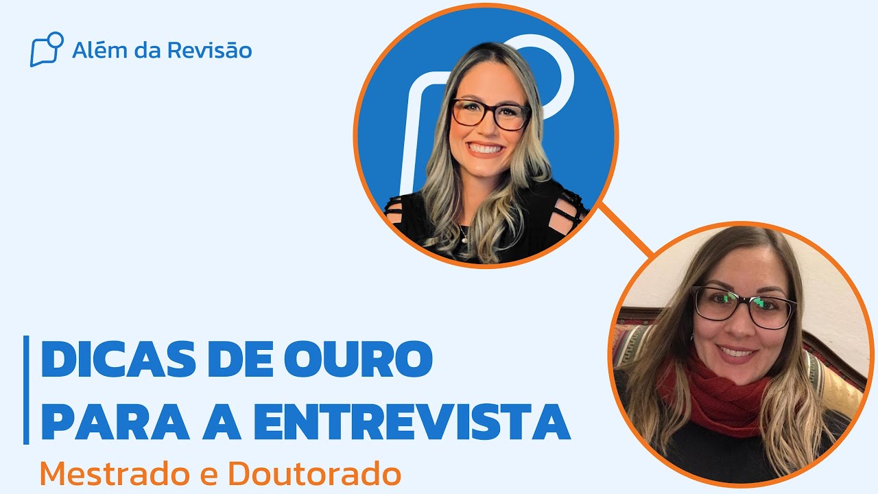 [LIVE] Dicas de ouro para a entrevista de Mestrado ou Doutorado (Parte 1)