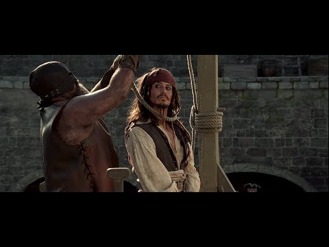 End Scene of The Pirates of Caribbean- Captain Jack Sparrow Escape 1080HD