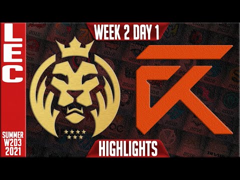 MAD vs XL Highlights | LEC Summer 2021 W2D1 | MAD Lions vs Excel