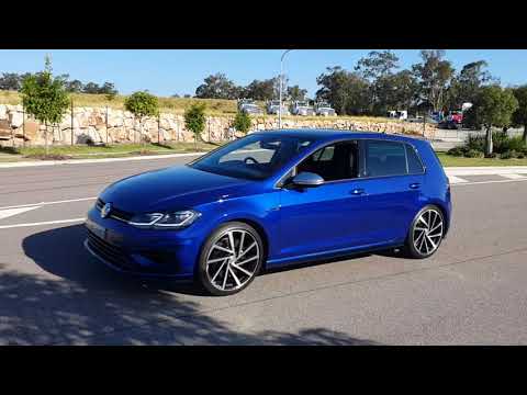Mk7.5 Golf R stock with an Xforce Varex Catback exhaust