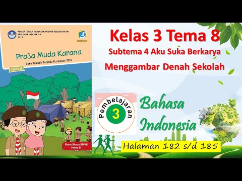 Kelas 3 Tema 8 Sub 4 Pembelajaran 3 B Indonesia Menggambar Denah Sekolah Hal 182 - 185