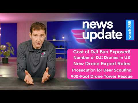 Drone News: Cost of Ban Exposed, DJI in US, Export Rules, Drone Deer Scouting, 900ft Drone Rescue