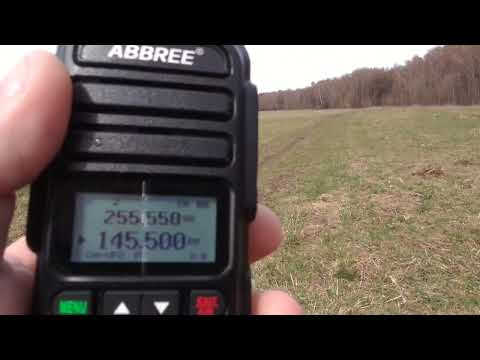 Испытание радиостанции Abbree AR-830 в полевых условиях.