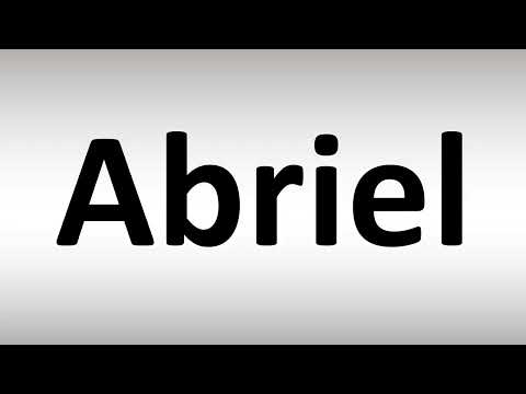 How to Pronounce Abriel