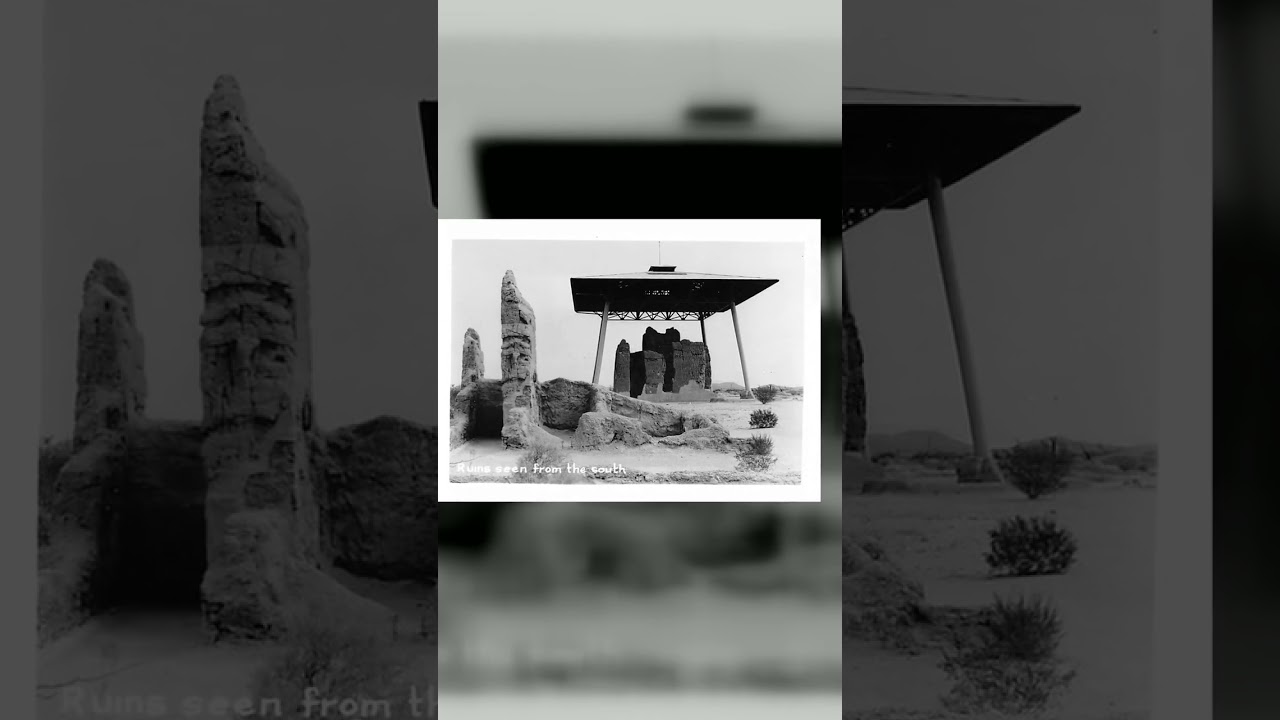 Casa Grande Ruins, Black and White Photograph, 20th Century Video