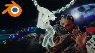 Animate 3d models using Blender 3d - Drake video breakdown
