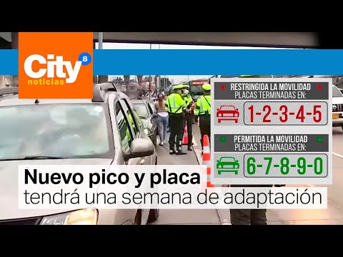 Comenzó el nuevo esquema de pico y placa en Bogotá | CityTv