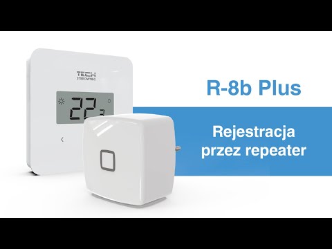 Rejestracja bezprzewodowego regulatora R-8b Plus przez repeater sygnału RP-4