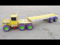 How To Make A Toy Trailor Truck At Home Diy Electric Truck Trolley Matchbox Crafts