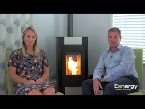 Rika Memo Pellet Fire with Black Sides