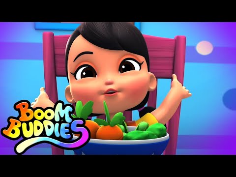Canción vegetal | Rimas para niños | Boom Buddies Español | Educación | Videos preescolares
