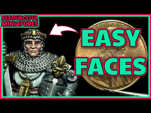 How to Paint Miniature Faces for Beginners (Fast & Easy)