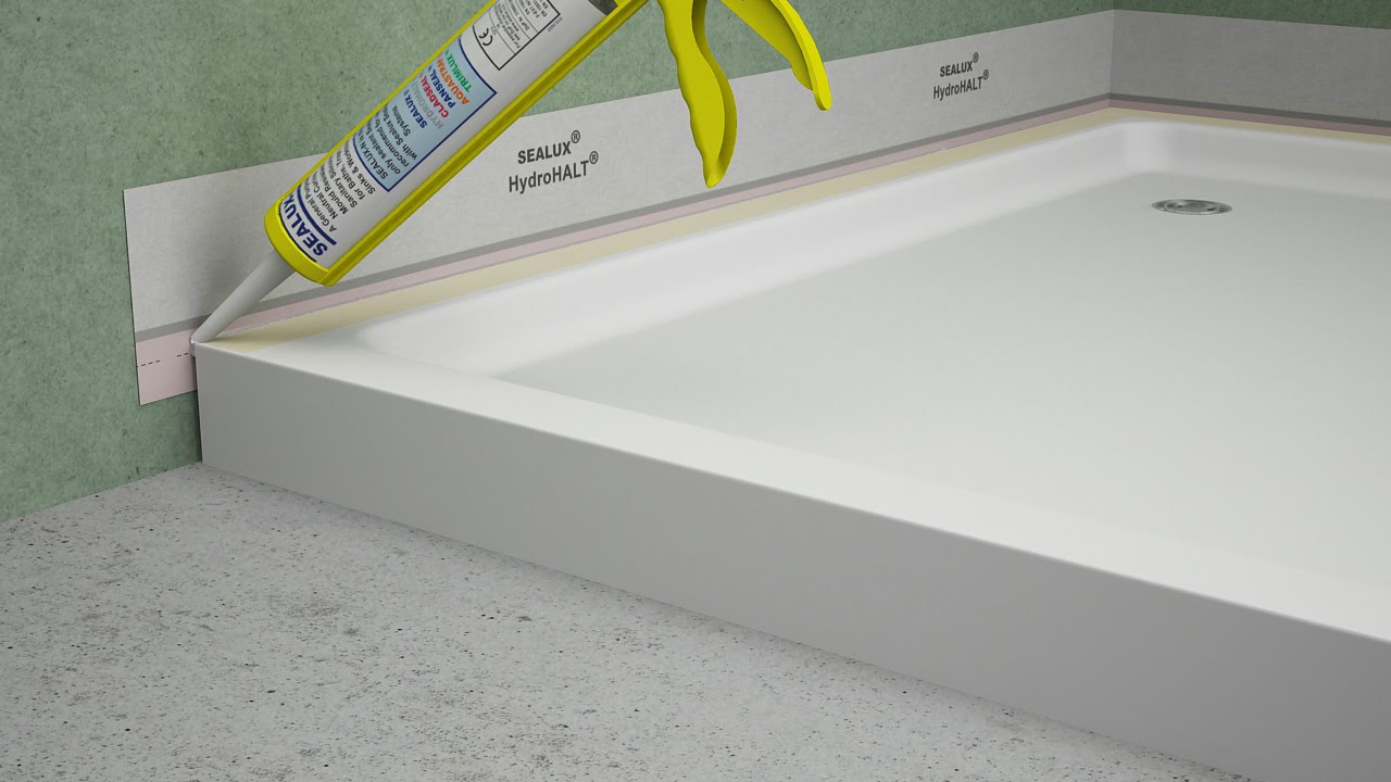 Watch video Fitting a Shower Tray : HydroHALT Installation Now Fitting a Shower Tray : HydroHALT Installation