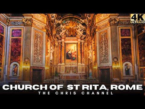 🇮🇹⛪️4K Walking Tour Inside the Church of Saint Rita, Rome | A Hidden Sacred Gem.