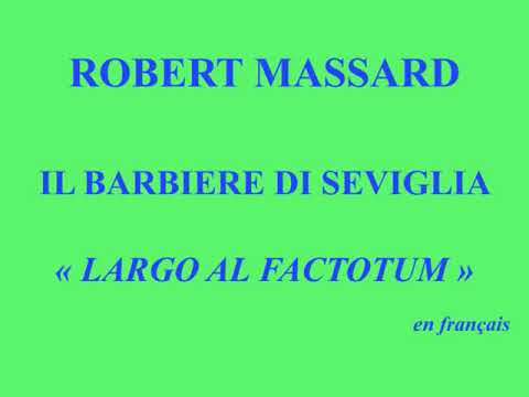 Robert Massard   Le barbier de Séville   Largo al factotum ca 1960