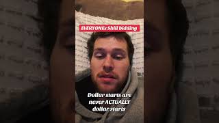 Dollar start on a 3000$ booster box ? #fake #shillbids #scammers #pokemonchannel #pokemoncommunity