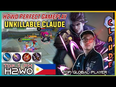 H2wo Claude Perfect Gameplay Unkillable!!! | Top Global Player H2wo