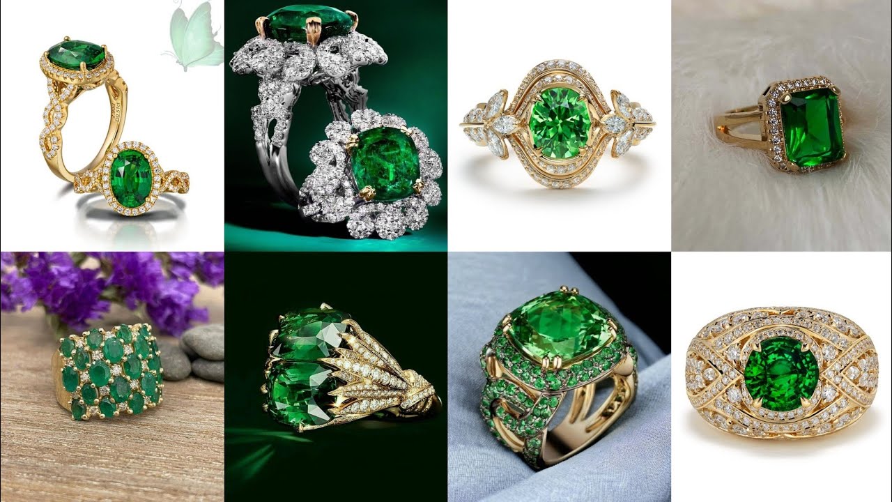Tsavorite Garnet Engagement Rings /The Rarest Green Gem That Outshines Emerald@freehasfashionmkj