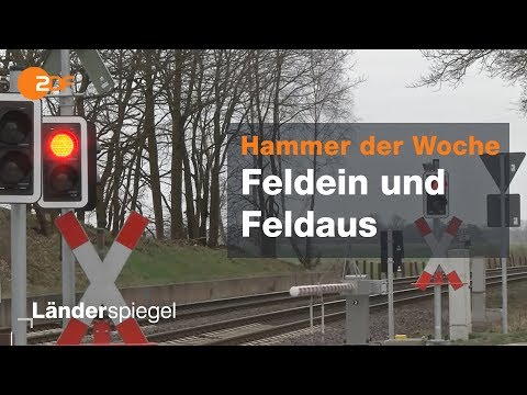Teurer Bahnübergang für Feldweg - Hammer der Woche vom 08.02.2020 | ZDF